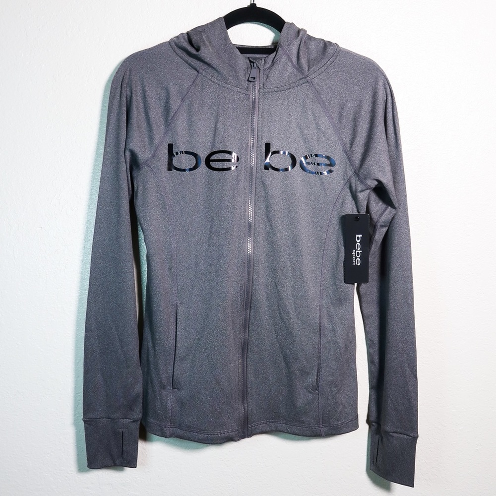 Bebe Sports Hoodie Women's Zip Up Jacket
